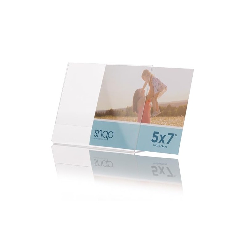 Snap H8001H10C Horizontal Acrylic Frame, 5" x 7", 12 Pieces