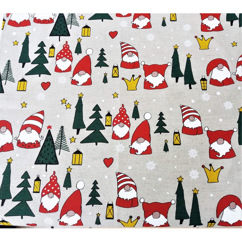 A Pair of Linen Cotton Christmas Tea Towels Kitchen Towels