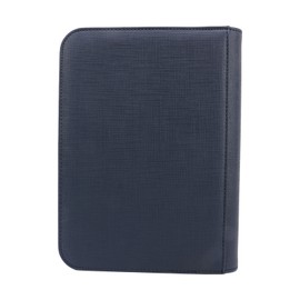 Trading Card Binder 4 Pockets Holds Up to 160 Cards PU Leather Mesh Type Photo Card Storage Book Blue