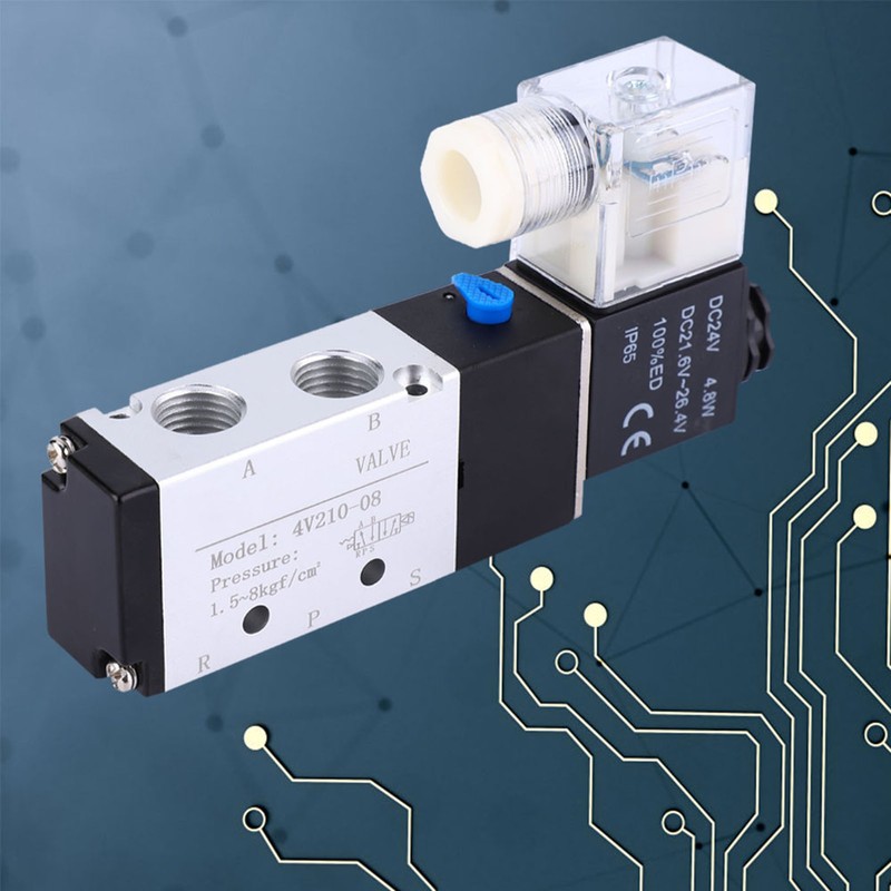 4V210-08 Solenoid Air Valve 2 Position 5 Port Pneumatic Control