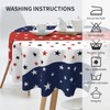 4th of July Round Tablecloths Independence Day Red Blue White