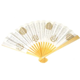 西田 (Nishida) Hand Fan White for 5 Dimension 茶道 利休 Hundreds Neck Box, 50-Pack