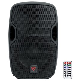 Rockville BPA10 10" 400W Peak Powered PA DJ Speaker with Bluetooth, USB/SD Player, FM Radio, XLR/RCA/1/4"/Aux Inputs, Remote, Flyable & Stand Mount - for DJs, Musicians, Events
