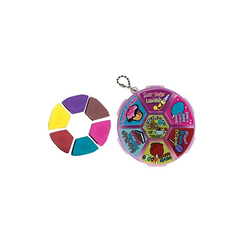 Raymond Geddes Scent-Sibles Carnival Eraser Wheel (Pack of 24)