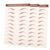 NOLITOY Eyebrow Stickers for Costumes Brown Eyebrow Tint Realistic Hair-like