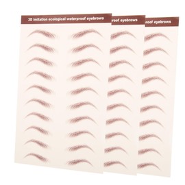 NOLITOY Eyebrow Stickers for Costumes Brown Eyebrow Tint Realistic Hair-like Design Peel off