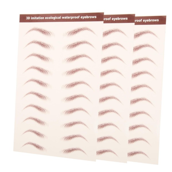 NOLITOY Eyebrow Stickers for Costumes Brown Eyebrow Tint Realistic Hair-like