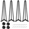 ALXEH 30 Inch Hairpin Table Legs 1/2” Dia 3-Rods Hairpin