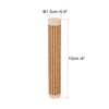 HARFINGTON Wood Clay Roller 4" Straight Lines Pattern Rolling Pins