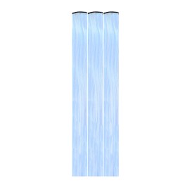 Neva Nude Sweet Summer Dreams Blue Hair Extension Clips - Hair Accessories for Festivals, Raves, Parties, & Costumes | Glow in the Dark | Synthetic Hair Tinsel | Made in USA (3 Pack)