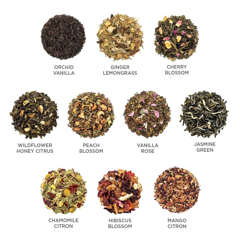 Tea Forte, Jubilee Petite Presentation Sampler Gift Box, Pyramid Infusers
