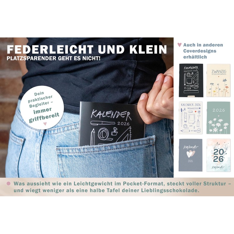 Eine der Guten Appointment Calendar A6 - Calendar 2026, Mini