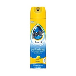 Pledge Dust & Allergen Multisurface Cleaner, Lemon 9.70 oz (Pack of 6)
