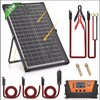 WERCHTAY Trickle Charger Battery 30W Bifacial Solar Panel Kit Controller