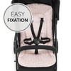 Hauck Padded Pushchair Liner, Flowers Rose - Universal Fit for