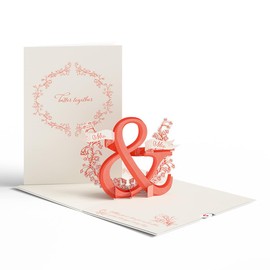 Lovepop Brides Elegant Wedding Card for her, Better together. May your love for each other grow stronger every day. Mrs. & Mrs., 5" x 7", Premium pop-up