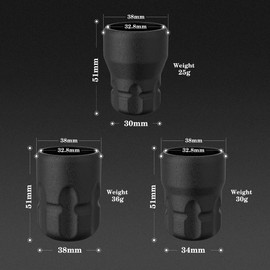 Ambition Soldier P2 Disposable Tattoo Grips - 12Pcs 38mm Professional Tattoo Rubber Grip Cover with Click Adjust System Supply for Rotary Soldier, Zetton, Torped & Shura Tattoo Pen Machine Gun