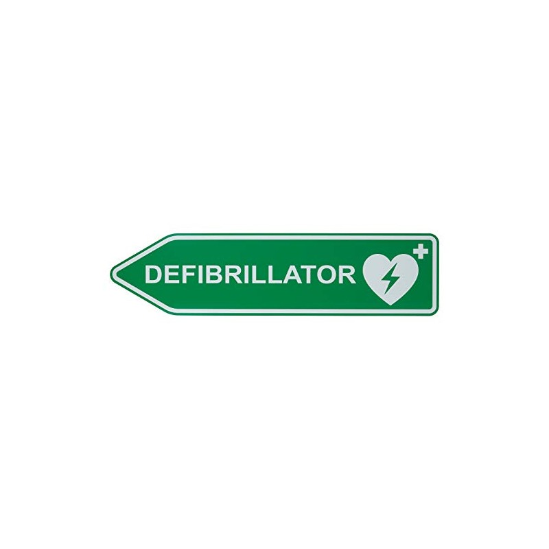 MedX5 Defibrillator (AED) Location Label Sticker, Defi Location Sign, AED