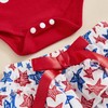 SYHVGI 4th of July Baby Girl Outfits Set Fly Sleeve