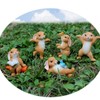 5pcs Bunny Figurines Cute Style Resin Material Decorative DIY Micro