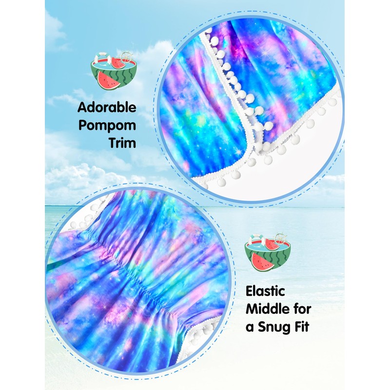Nokecina Girls Swim Cover Up Size 7-8 Years Old Blue
