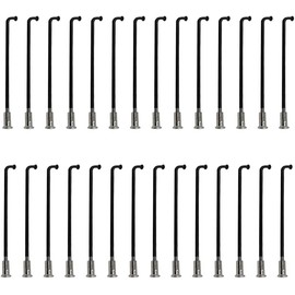 S SENQI Bicycle Spokes Electric Bicycle E-Bike Tricycle Wheel 12G 2.5mm Steel 72mm-305mm with Copper Cap 28pcs Black