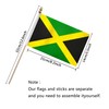 TSMD Jamaica Stick Flag Jamaican Small Mini Hand Held Flags,5x8