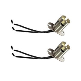 povtii 2PCS Car Light Bulb Socket, BA15D LED Light Bulb Socket Holder, Vehicle Light Lamp Bulb Socket Adapter with Wire Connector, Car Accessories for SUV Truck (Short Bracket)