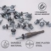 SKIR'CO (Pack of 30) Zinc Plated Roofing Screws 6.3 x