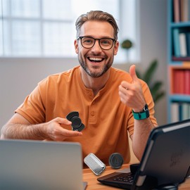 DYNAAGE Metal Magnetic Fidget Toys Pack - EDC Fidget Slider, Spinner, and Haptic Clicker - Ideal for Anxiety, ADHD/ADD, Stress Relief, and Improved Focus. (Slider Spinner and Haptic Coin)