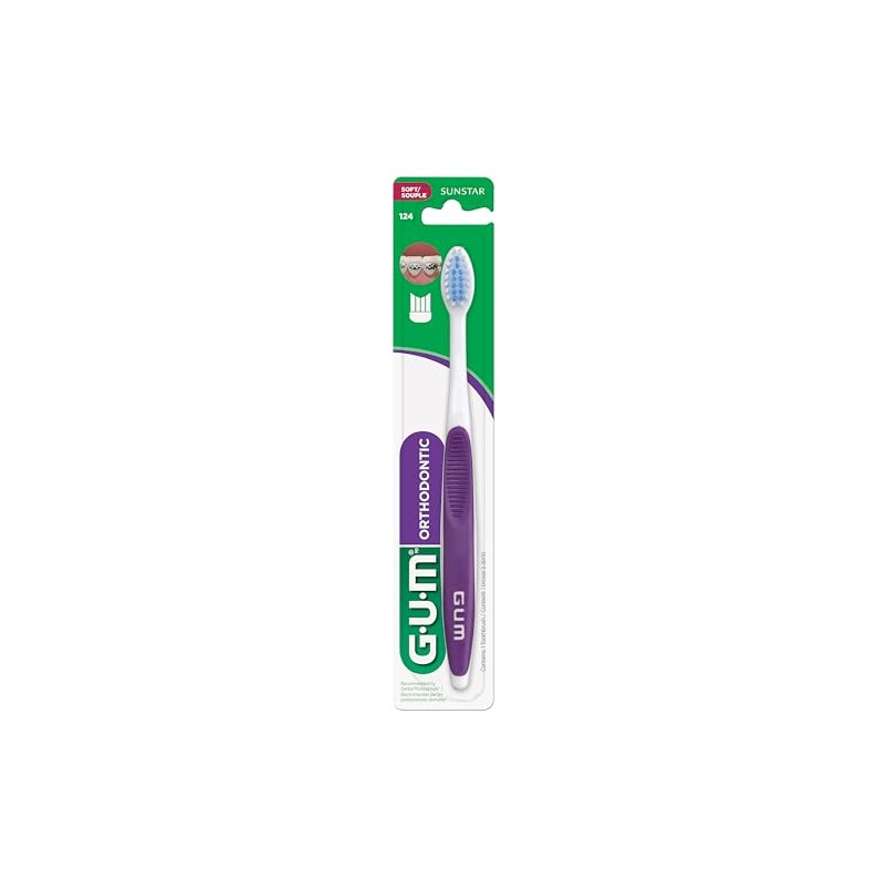 GUM - Cepillo Dental Especial de Ortodoncia con Cerdas en