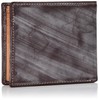 GORBE 91110 Bifold Wallet Bridle Leather Bifold Wallet, red (burgundy)