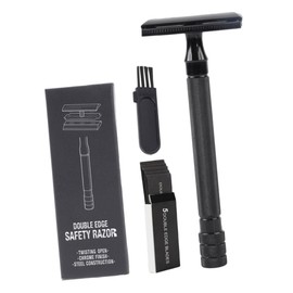 FOMIYES 1set Old Style Manual Shaver Double Razor for Beard Grooming Lightweight Non-skid Grip Portable Travel with Storage Box Professional Salon-style Effects for Men