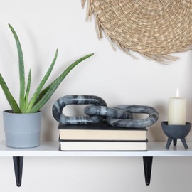 Bloomingville Decorative Marble Chain, Variegated Grey Tones