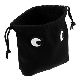 Ipetboom Cute Big Eyes Drawstring Cosmetic Bag Cotton Makeup Bag Skincare Toiletry Organizer for Travel