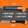 REXBETI Utility Knife, Retractable Box Cutter for Cartons, Cardboard and