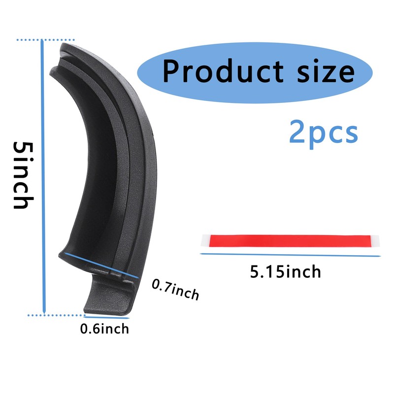 2PCS Rain Gutter Extensions,[Newly Upgraded] Car Roof Rain Diverter Compatible