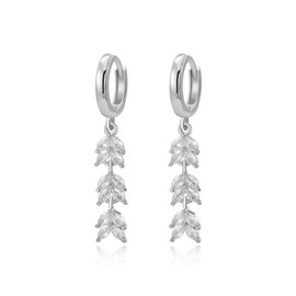 Xeyai 14K Gold/White Gold Plated Dainty Cute Huggie Hoop Earrings for Women, 14K Gold Plated Zirconia Rhinestone Crystal Starfish Dangle Earrings Hypoallergenic Earrings for Women Trendy Jewelry Gift