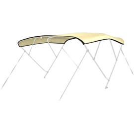 Leader Accessories Sand, Fits 4 Bow 8'L x 54" H x 54"-60" W 600D Polyester Bimini Canvas Replacement Without Poles