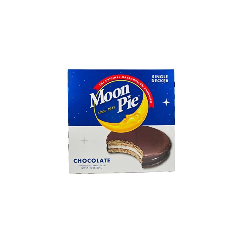 Moon Pie Single Decker - Chocolate. The Original Marshmallow Sandwich,