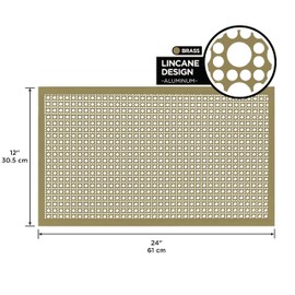 M-D Building Products 56012 12 in. x 24 in. x .020 in. Brass Aluminum Sheet Lincane