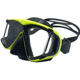 Diving Mask with Dioptre Dioptrin, OWN4B Resin Lenses Snorkel Mask Diving Mask Correction Diving Masks Diving Mask for Adults and Children with Myopia Myopia (Yellow, -5.5)