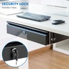 Mount-It! Under Desk Pull-Out Drawer with Lock and 2 Keys