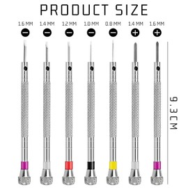 7pcs Watchmaker Precision Screwdriver Glasses Screwdriver Watch Repair Kit Mini Screwdriver Suitable for Repairing Watches and Electronics