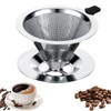 Kasanni Coffee Filter, Stainless Steel Coffee Filter, Reusable Coffee Filter,