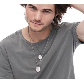 PROSTEEL Archangel St.Michael Protect Me Saint Shield Protection Pendant Jewelry Gift for Men Women