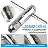 T Handle Tap Wrench Set, Adjustable T-Handle Ratchet Tap Wrench