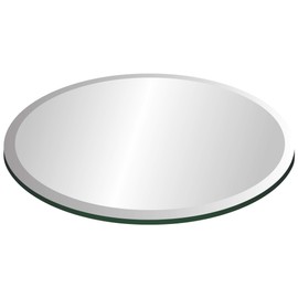 32" Round Glass Table Top 1/2" Thick 1" Beveled Edge