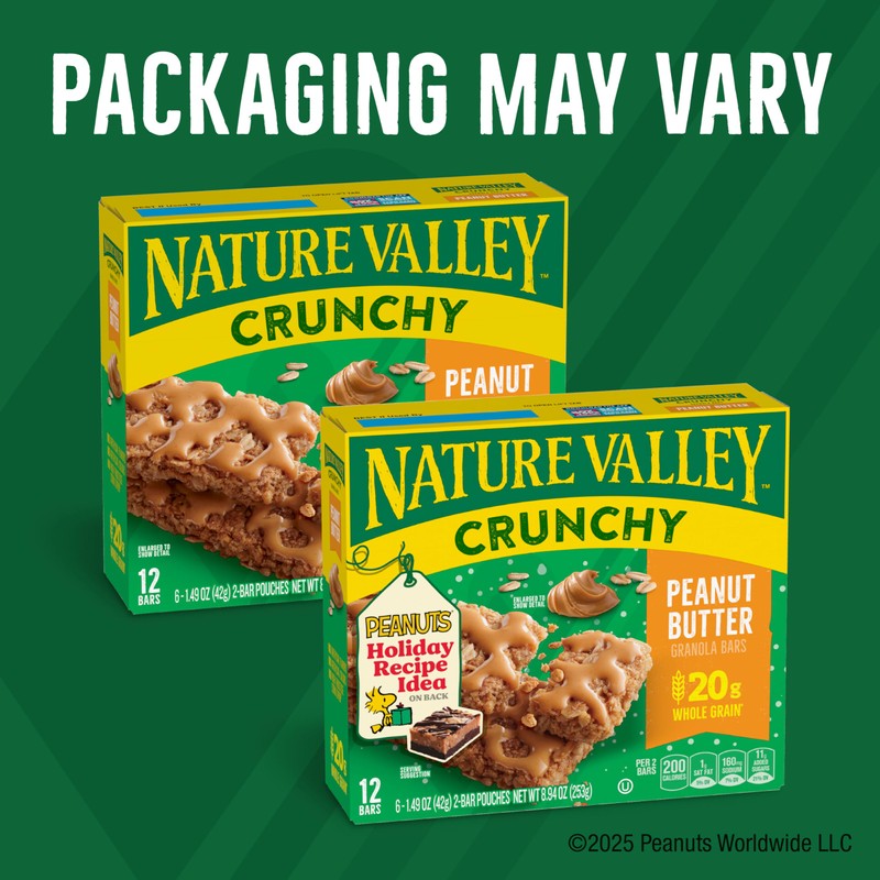 Nature Valley Crunchy Granola Bars, Peanut Butter, 12 Ct, 8.94