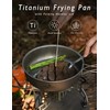 Boundless Voyage Titanium Frying Pan with Lid Portable Folding Handles
